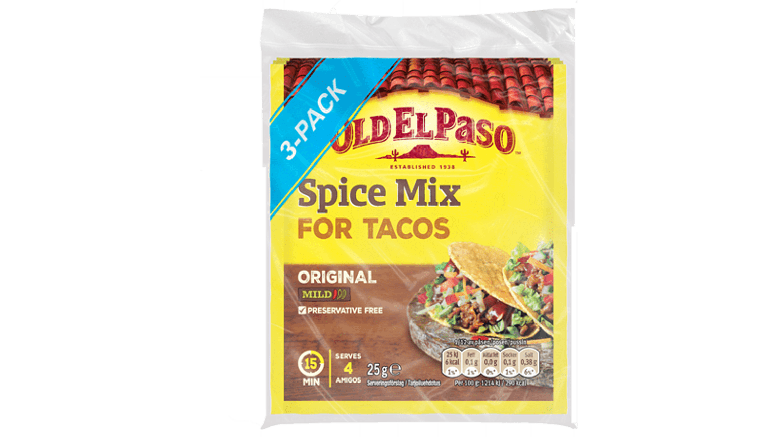 Taco Spice Mix Original – 3 pack